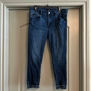 ANN TAYLOR SKINNY CROP JEANS